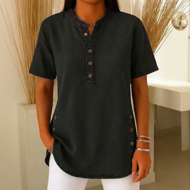 Blusa Jeans Calenny Com Acabamento Estonado e Caimento Soltinho
Blusa Jeans Calenny Com Acabamento Estonado
Blusa Jeans Calenny
Blusa Calenny
Blusa Jeans