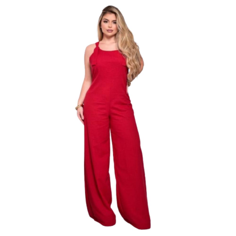 Macacão Pantalona Wide Leg em Linho com Alças Ajustáveis
Macacão Pantalona Wide Leg em Linho
Macacão Pantalona
Macacão Wide Leg