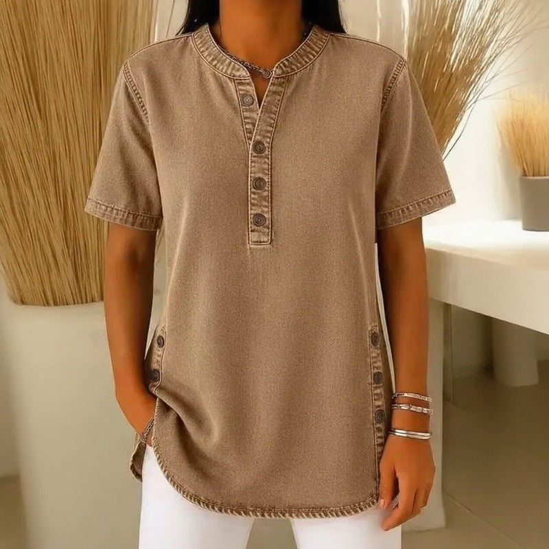 Blusa Jeans Calenny Com Acabamento Estonado e Caimento Soltinho
Blusa Jeans Calenny Com Acabamento Estonado
Blusa Jeans Calenny
Blusa Calenny
Blusa Jeans