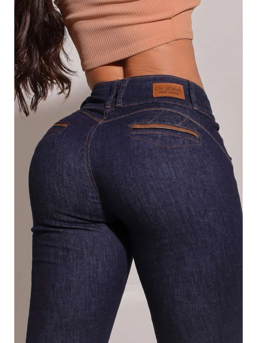 Calça Jeans Modeladora de Cós alto [Compre 1 Leve 2]