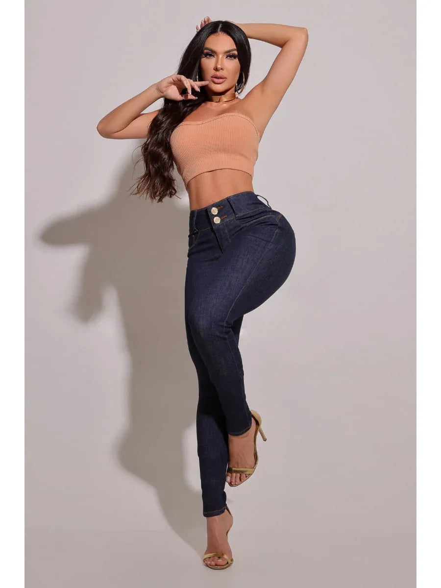 Calça Jeans Modeladora de Cós alto [Compre 1 Leve 2]